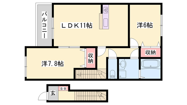 ビーンズフィールドの物件間取画像
